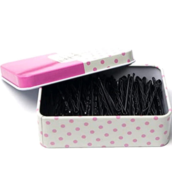 Hair Bobby Pins Black, 200 PCS Bobby Pins for Buns, Hair Pins for Women, Girls, Kids with Cute Case, Hair Accessories Great for All Hair Types for Wedding, Party, 2.16 Inches