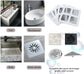 Disposable Hair Drain Stickers, 4" X 4"Disposable Shower Floor Drain Sticker, Disposable mesh Cover Sewer Filter Screen for Bathroom, Laundry,Sink,Tub,and Kitchen (30pcs)