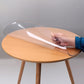 Indoor Outdoor Heavy Duty Premium Clear Transparent Round Fitted PVC Tablecloth, Round Waterproof Table Cover,Wipeable,Clear Plastic Tablecloth Protector (1.5mm,Dia.20in/50cm)