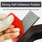Adhesive Rubber Strips with Adhesive Backing Self Stick Neoprene Solid Rubber Sheets Rolls Strips for Gaskets Pads Seals Crafts Protection (1" Wide x 1/8" Thick x 10&