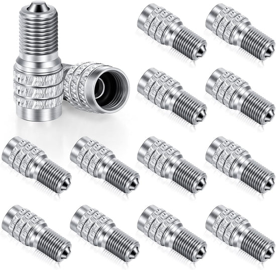 16 Pack Double Valve Stem Cap Inflate Tire Valve Caps Flow Through Tires Cap for High Pressure Truck Car RV Semi Bus Tires