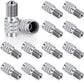 16 Pack Double Valve Stem Cap Inflate Tire Valve Caps Flow Through Tires Cap for High Pressure Truck Car RV Semi Bus Tires
