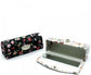 4 Pcs Ladies Floral Lipstick Case Holder with Mirror, Cosmetic Storage Kit Makeup Travel Cases Organizer Bag for Purse