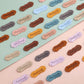 SAVITA 50 x Handmade Leather Labels with Microfibre Woven Leather Labels with Love Hearts for Crafts, Knitting, Handbags, Clothes (10 Colours)
