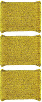 6 Pieces Non-Scratch Scrub Sponges Pads, Cleaning Scrub Sponge, Dish Wash Sponge, Kitchen Sponge, Multi-Use Heavy Duty Scrub Sponge - Gold