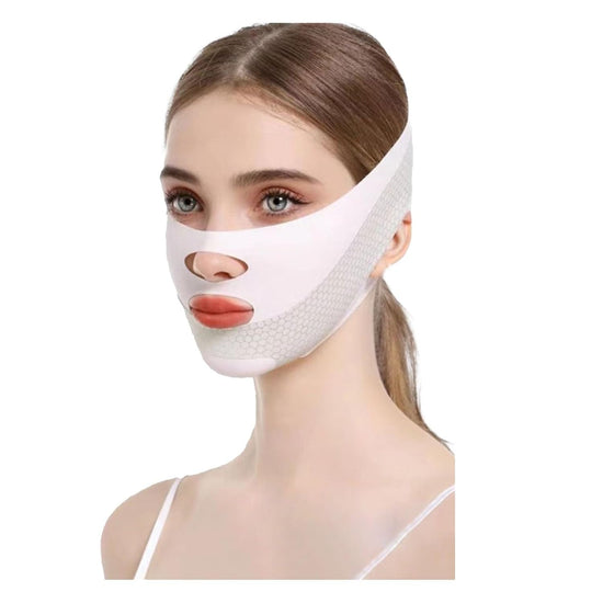 V Line Lifting Mask Chin Strap For Sleeping Reusable，Face Lift Tape Face Slimmer For Women，Jaw Trainer（Pink. Black. Blue）Variety Of Options.(Pink,2PCS)