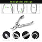Toenail Clippers for Thick or Ingrown Toenails, Stainless Steel Long Handle Toenail Cutters Medical Surgical Grade Secure and Stylish Design - W/Leather Case Heavy Duty Podiatrist&