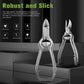 Toenail Clippers for Thick or Ingrown Toenails, Stainless Steel Long Handle Toenail Cutters Medical Surgical Grade Secure and Stylish Design - W/Leather Case Heavy Duty Podiatrist&