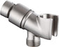 All Metal Handheld Shower Head Holder - Adjustable Brass Mount with 360 Degree Swivel Pivot Ball for Universal Shower Arm and Shower Hose Chrome Plated (Nickel)