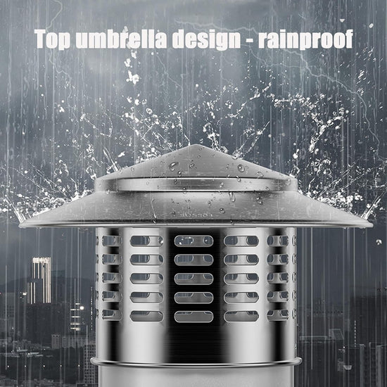 8 Inch Round Chimney Cap, 8 Inch Chimney Cap with Screen, Stove Pipe Topper, 304 Stainless Steel(Full Width: 8in, Interior Width: 7.87in)