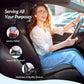 Wedge Car Seat Cushion for Driving, Innovative Seat Cushion with Honeycomb Gel & Memory Foam for Enhanced Breathability & Support, Car Cushions for Hip Pain Relief, Improve Vision/Posture, Black