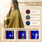 Portable Heated Shawl, 59"x 32" Cordless Electric Heated Blanket with 3 Heating Levels for Car, Home, Camping, USB Heated Shawl Wraps for Women, Winter Present for Mom Girlfriend Grandma (Wine-red)