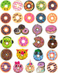 Donuts Shoe Charms fits for Clog Shoes Decoration, Sweet Cake Pins for Shoe & Bracelet Wristband Party Gifts