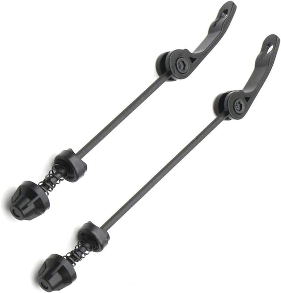 Road Mountain Bicycle MTB Wheel Hub Front and Rear Skewers Quick Release Skewer Clip Bolt Lever Axle QR 145/180 mm, a Pair