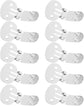 10pcs Shoe Clips for Diy Crafts: Stainless Steel Flat Blank Shoe Embellishments for Decoration Silver (1.25 X 0.78 Inch)