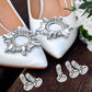10pcs Shoe Clips for Diy Crafts: Stainless Steel Flat Blank Shoe Embellishments for Decoration Silver (1.25 X 0.78 Inch)