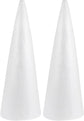2pcs Foam Cones Christmas Tree Cones for DIY Modeling Craft Floral Arranging Supplies (38x13.5cm)