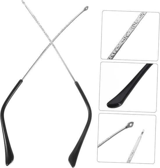 1Pair Eyeglasses Arm Replacement Stylish Repair Parts for Glasses Durable and Comfortable Eyewear Frame Legs Fit for Various Eyeglasses Styles