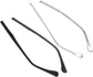 2 Sets Eyeglass Replacement Temples with Nose Pads Fit Glasses Repair Kit Includes Screws Washers Screwdriver of Durable Transparent Arms for Eyewear