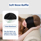 Sleep Mask 2 Straps, Mulberry Silk, Twin Thin Elastic Bands Stay Put All Night, Smooth Eye Mask Two Adjustable Head Strings and Nose Baffle