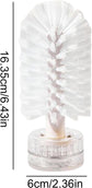 Bottle Brush with Suction Cup, Wine Cup Cleaner, Portable Turtle Scrub Brush, Glass Bottle Bristle Brush, Glassware Cleaner, Wine Glass Brush, Suction Cup Bottle Brush, Bottle Cleaning Brush