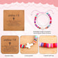 Cross Bracelet for Girls, Colorful Polymer Clay Christian Jesus Religious Confirmation Bracelet with Motivational Card First Holy Communion Gifts for Daughter Sister Teenage Girls