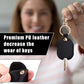 Leather Car Key Sleeve, Broken Loop Replacement PU Keychain Protector With Iron Ring, Auto House Cover