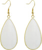 Natural Stone Ear Hook Women Earrings - Fashion White Shell Long Drop Earrings Hook Up Classic Ins Style Personalized Jewelry for Mother&