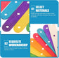 Wooden Lolly Sticks Craft Popsicle Sticks Craft Sticks Ice Cream Sticks with Holes DIY Crafts 50PCS (Colorful)