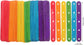 Wooden Lolly Sticks Craft Popsicle Sticks Craft Sticks Ice Cream Sticks with Holes DIY Crafts 50PCS (Colorful)