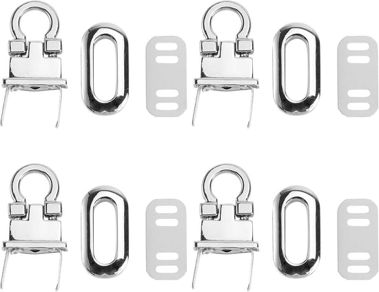 4Pcs Metal Hardware Purse Locks for DIY Handbag Shoulder Bag Closure Purse Making Supplies Assorted Color
