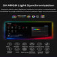 ShakingTank ARGB and PWM HUB 9 PortsFor A-RGB &PWM Case Fan Hub with Controller and SATA Power Input, Magnetic backplane Splitter 5V/3PIN ARGB Case Fan Hub Adapter PWM ARGB Fan