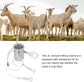 2L Goat Milking Machine, Large Capacity Manual Milking Machine Effort Saving Goat Milker Adjustable Pulsating Pump Stainless Steel Bottle Portable Milking Kit for Sheep, Cow, Goat