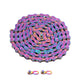 6 7 8 Speed Chain Rainbow Chain, 1/2 X 11/128 Inch 116 Links Lightweight Chain, Mountain Road Chain for Road with 2 Chain Connector