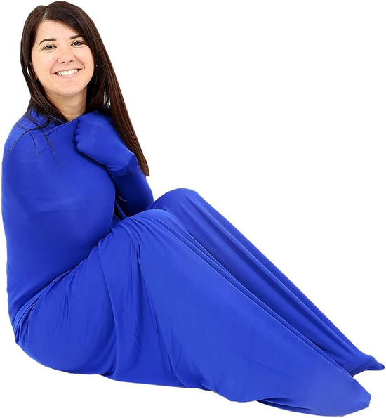 Relaxing Sensory Toys Socks Processing Disorders Body Wrap to Relieve Stress Anxiety Autism ADHD ADD Tactile Items for Therapeutic Play (Color : Blue, Size : XL/X-Large)