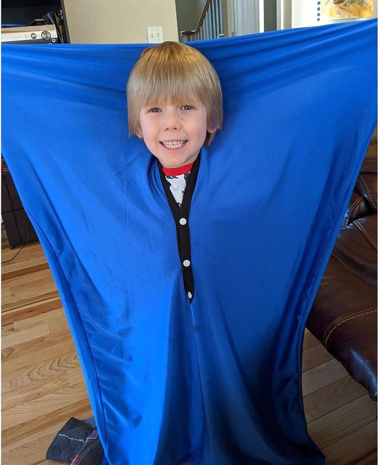 Relaxing Sensory Toys Socks Processing Disorders Body Wrap to Relieve Stress Anxiety Autism ADHD ADD Tactile Items for Therapeutic Play (Color : Blue, Size : XL/X-Large)