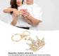 Crown Keychain, Gold 3D Sparkling Charm Rhinestones Crown Key Ring for Girls Women Car Keys Bag() Keychains