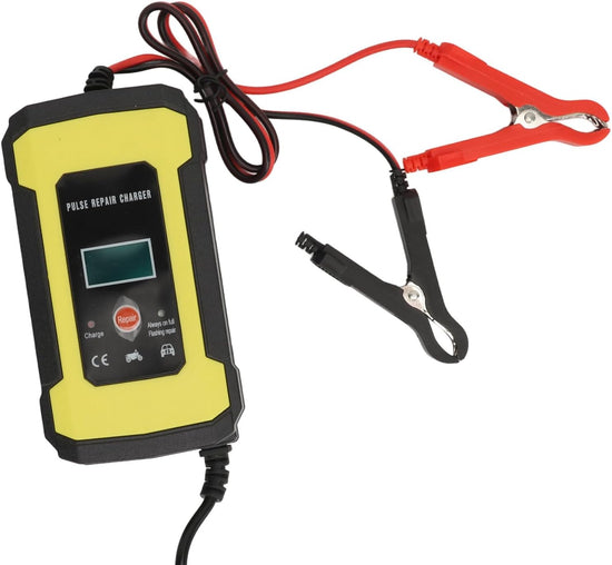 Pulse Repair Charger, Car Battery Charger Flame Resistant for Battery (US Plug)