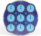 Speed Cube Clock M Magic Clock Transpsarent Blue Speed Clock Puzzle Educational Fidget Cube 3D Puzzle Toy