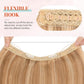 Halo Hair Extensions Real Human Hair 16 Inch Halo Extensions for Women 100% Human Hair Invisible Wire Hair Extensions Golden Brown Hightlights Bleach Blonde 