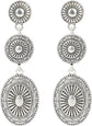 Western Country Earrings, Silver Elegant Jewelry for Women Vintage Concho Drop Dangle Earrings Trendy Cowgirl Country Concert Outfits Jewelry for Women