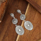 Western Country Earrings, Silver Elegant Jewelry for Women Vintage Concho Drop Dangle Earrings Trendy Cowgirl Country Concert Outfits Jewelry for Women
