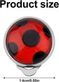 1 Pair Ladybug Earrings, Silver Clip Earrings Lady Bug Clip On Earrings Metal Red Bug Insect Stud Earrings Jewelry for Halloween Carnival