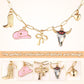 Cowgirl Necklace for Women, Dainty Gold Boot Hat Heart Charm Western Chain Chunky Trendy Fashion Pendant Outfit Jewelry Gift