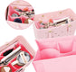 Rubber Beach Bag Organizer Compatible with Bogg Bag/Simply Southern Tote, Tote Organizer Insert Felt Bag Organizer Insert with 7 Pockets, Only for Bogg Bag XL Size (Pink)