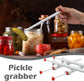 6Pcs Pickle Grabber Tool, Pickle Picker Deluxe Pickle Pincher with Ice Tongs, Stainless Steel l and Plastic Pickle Grabber Tool Olive Pepper Grabber for Kitchen Food