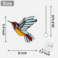 Hummingbird Suncatcher, Plastic Bird Window Hanging with Metal Chain, Colorful Bird Sun Catcher Gifts for Mother Family and Birds Lovers