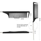 Hair Comb, Rat Tail Comb for Braiding Hair, Fine Tooth Hair Comb with Stainless Steel Pintail for Sectioning, Parting and Styling - Black