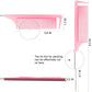 Rat Tail Combs, 3Pcs Parting Combs for Braiding Hair, Nylon Hair Comb Rat Tail Comb Rattail Comb with Stainless Steel Pintail for Sectioning, Parting and Styling (Pink)