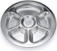 Stainless Steel Round Divided Plate 6 Sections